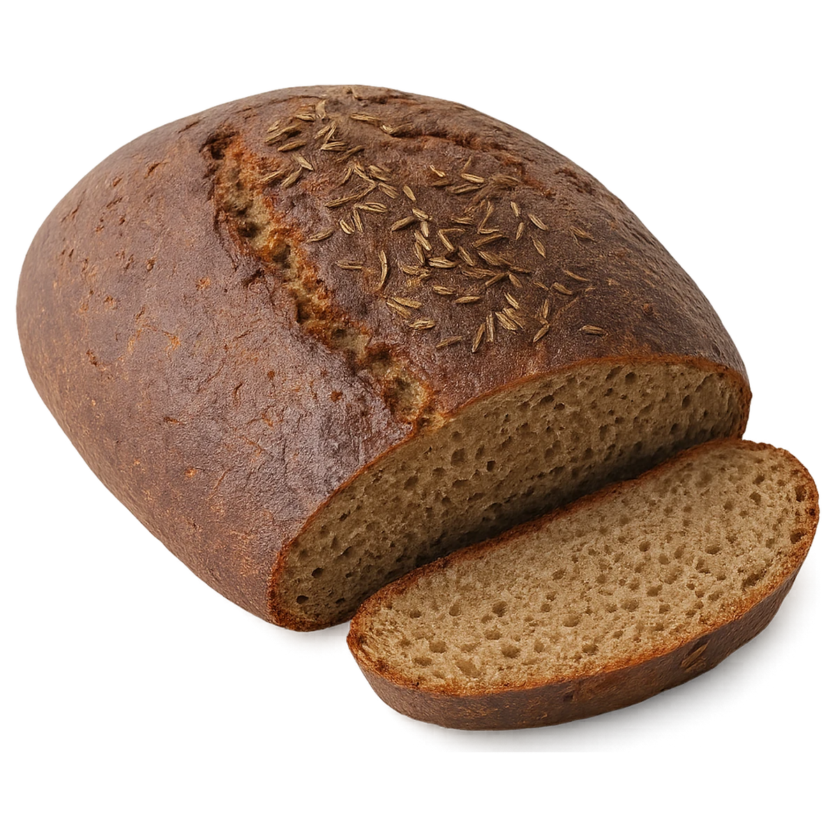 Pane di segale con cumino