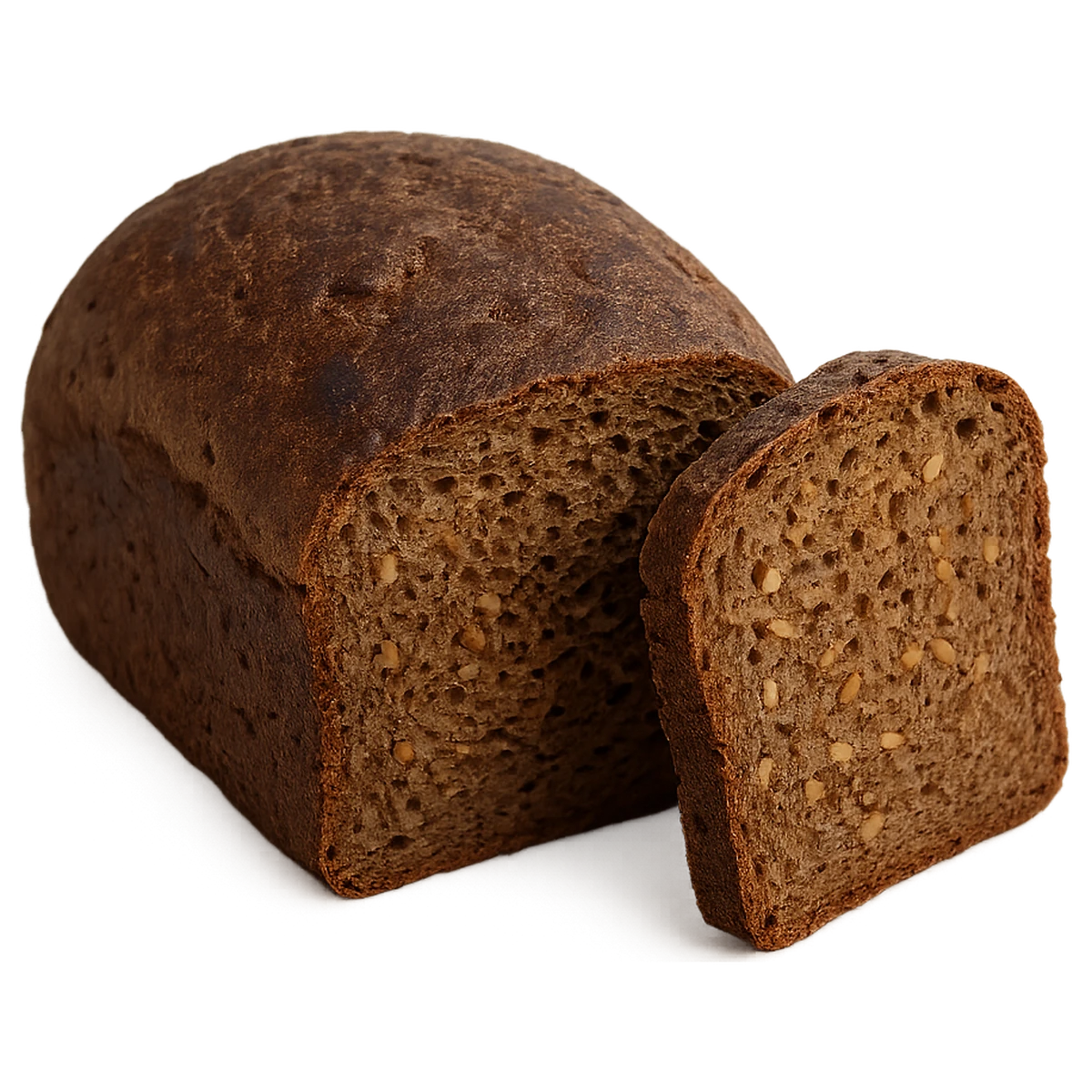 Pane di segale e semi di lino