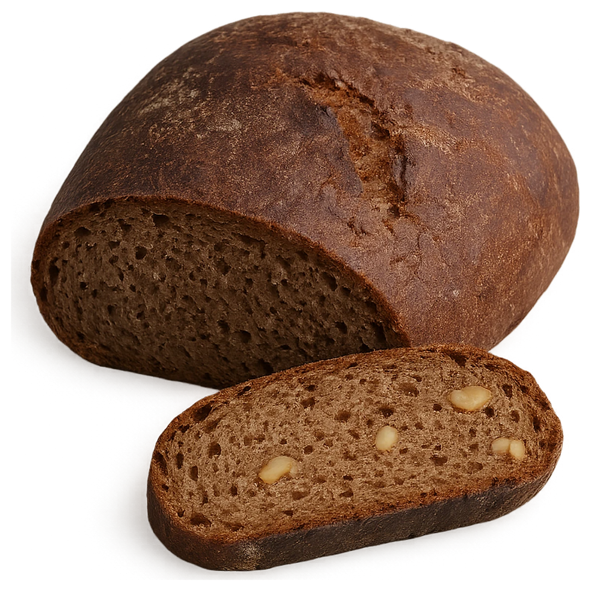 Pane di segale con noci